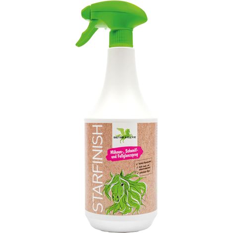 B & E StarFinish - Fellglanz-, Schweif- und Mähnenspray für Pferde - 1000 ml (1/2)