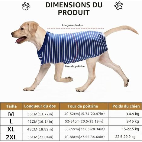 Dog Recovery Suit, Surgical Recovery Suit for Dogs, Cats, Post-Surgery, Alternative Electronic Cone Collar, Abdominal Wound Protector, Anti-Licking (1/2)