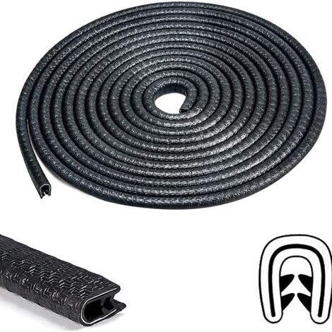 CCYKXA 3M Noir Protection Porte De Voiture Protecteur de Bord sans Colle en Forme de U en Caoutchouc pour la Plupart des Voitures (1/5)