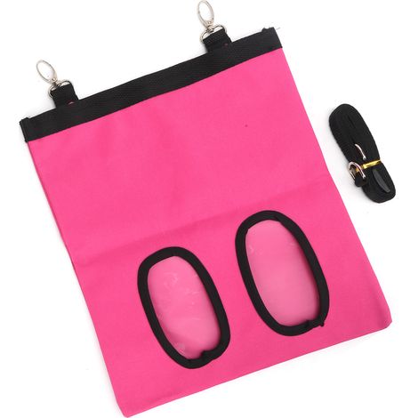 Sac à foin suspendu pour lapins, cochons d'Inde et autres petits animaux - Rose (1/5)