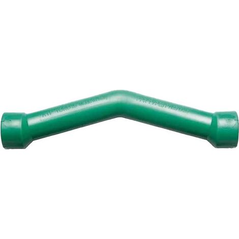 SORPASSO CON TERMINALI FEMMINA/FEMMINA IN PPR VERDE PN25 Ø20x20 - L.180 mm