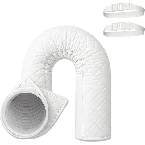 Générique Protection Portable pour Tuyau de Climatisation Isolation Pour Tuyaux De Climatiseur - Enveloppe Isolante Triple Couche Ajustable pour Usage Intérieur et Extérieur (1/5)
