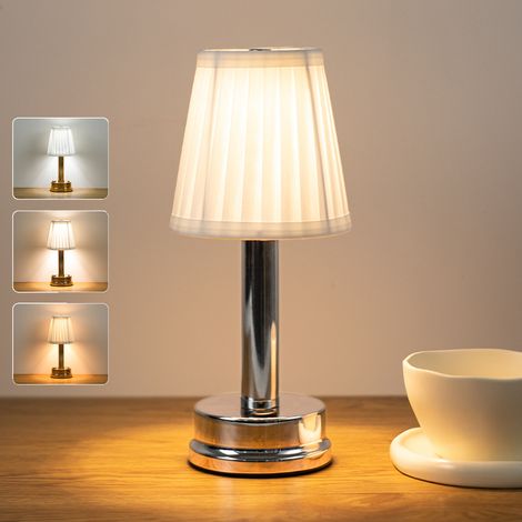 Cordless LED Table Lamps, 2000 mAh Lamp, Rechargeable Table Lamp with 3 Brightness Levels, Dimmable Cordless Lamps (1/3)