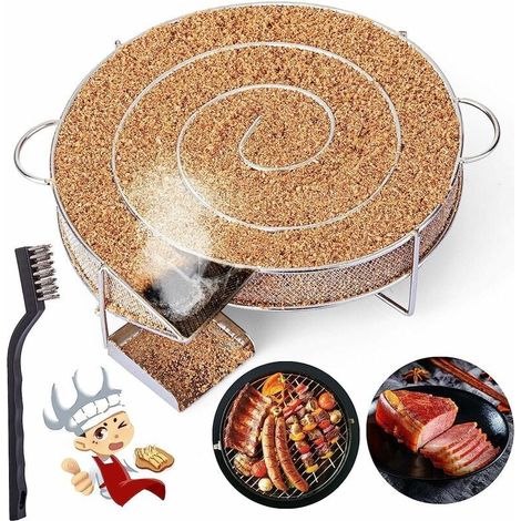 Générateur de fumée froide CHOYCLIT pour fumoir à viande et poisson, kit avec brosse de nettoyage et grille barbecue (1/4)