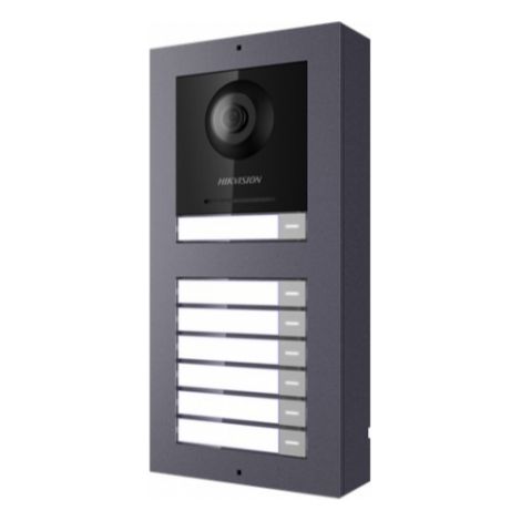 Pulsantiera Videocitofono IP Hikvision Intercom POE per 7 appartamenti Telecamera 2 MP