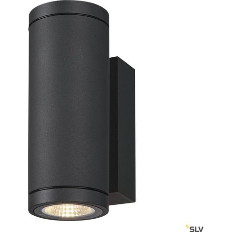 Applique ext ENOLA rond S gris LED 7W 3000K/4000K IP65 up/down - SLV - 1003424