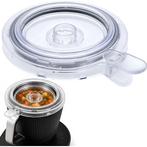 AMXCNOY Couvercle transparent pour Thermomix TM7 - Accessoire robuste en polycarbonate, silicone alimentaire - Contrôle visuel cuisson, passe lave-vaisselle (1/5)