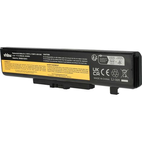 vhbw Akku kompatibel mit Lenovo ThinkPad E431 (62771A6), E431 (62771A8), E431 (62771B0), E431 (62771B1) Notebook (4400 mAh, 11,1 V, Li-Ion) (1/5)