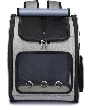 Hunde-Tragerucksack, faltbarer Haustierrucksack, verstellbarer Schultergurt, waschbare Wollmatte
