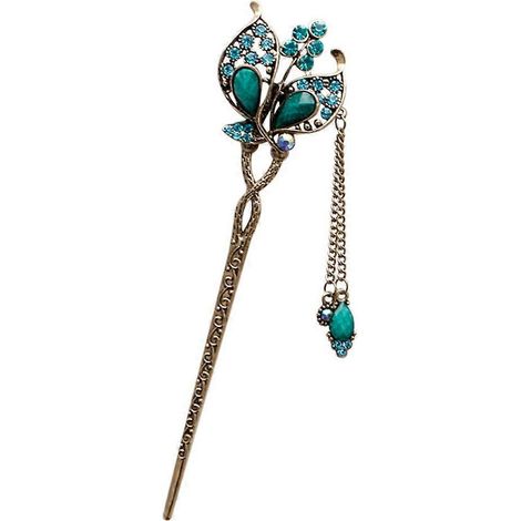 Verschiedene modische, elegante Haarnadeln für Damen, farbenfrohe Haarnadeln mit Strasssteinen (1/4)