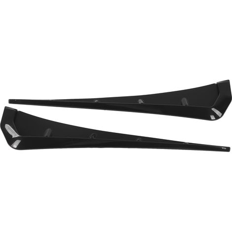 2x Aile d'Air Déflecteur Latéral en Plastique Noir pour Garniture de Passage de Roue, Accessoire Extérieur Universel de Voiture (1/5)