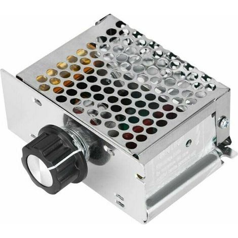 220-V-Motordimmer, 4000-W-Wechselspannungsregler, Drehzahlregler für Elektromotoren, einstellbarer Spannungsbereich von 10 V bis 220 V, Abmessungen: ca. 85 x 55 x 38 mm (1/5)