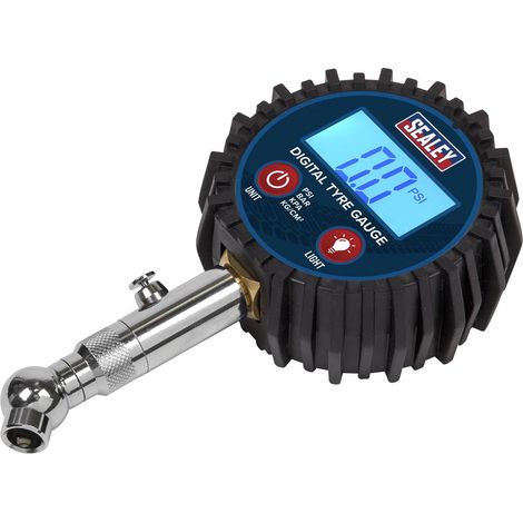 Sealey Digital Tyre Pressure Gauge with Swivel Head & Quick Release TST001 (1/5)
