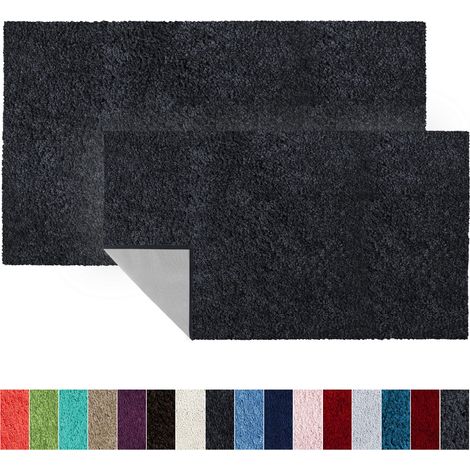 Badematte Sky Soft Dunkelgrau 60 x 100 cm