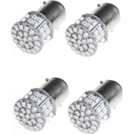 4pièces Ampoules Led Rouges Bayd Pour Clignotants Feux De Recul Et Stoplights Remplacement Énergétiquement Et Longue Durée (1/5)