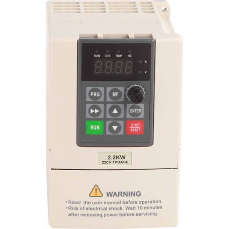 Jeffergarden Convertisseur de moteur VFD monophasé à triphasé 220V, 2,2 kw, variateur de fréquence-DOU