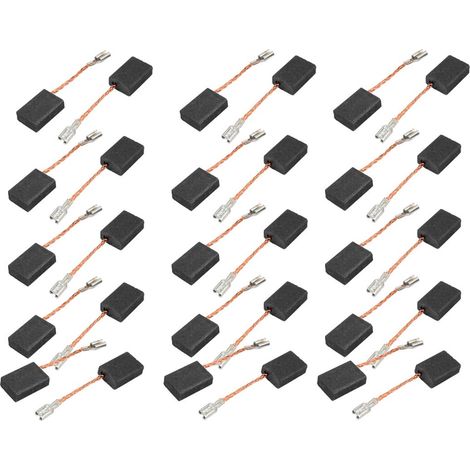 Charbon Moteur Carbone Brosse Sans Ressort 43 x 15 x 10 x 5 mm pour Électrique Marteau Foreuse Moteur 15 Paires (1/2)