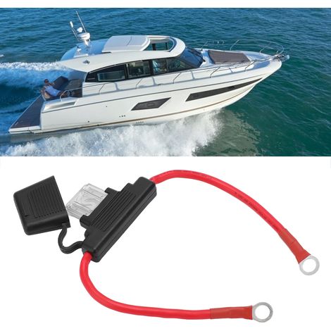 Câble AOM1316-30CM 8AWG avec porte-fusible 80 A (1/5)