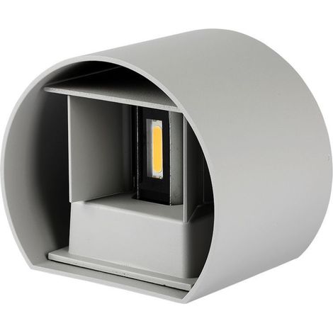 Lámpara LED V-TAC COB LED dual de 6 W, 110 lm/W, gris, haz ajustable, blanco natural, IP65