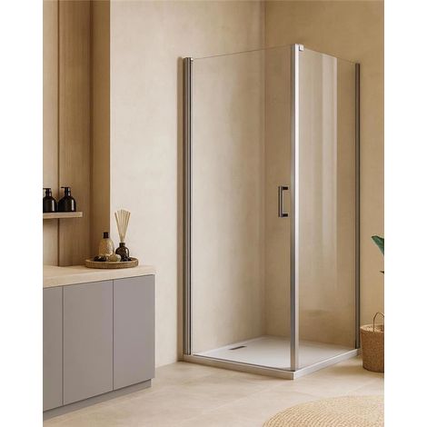 Exagonshop Box doccia 80x100 a battente vetro 6 mm H 190