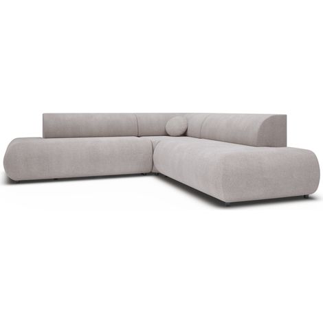 Selsey Armone - Ecksofa mit Schlaffunktion, L-Form, Hellgrau, 265 cm - links (1/5)