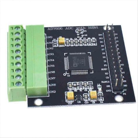 AD7606 Modul Mehrkanal-AD-Datenerfassungsmodul 16-Bit-Analog-Digital-Wandler 8-Kanal-Synchronabtastung (1/5)