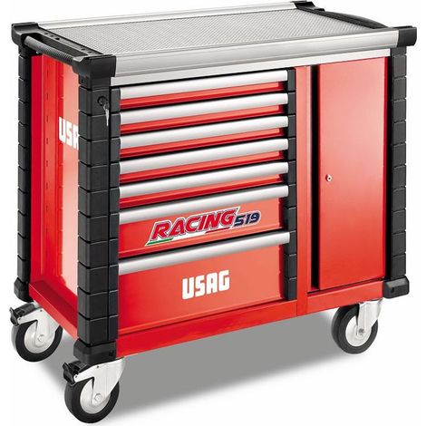 Carrello Usag RACING 519 RBO7/3V con anta laterale 7 cassetti