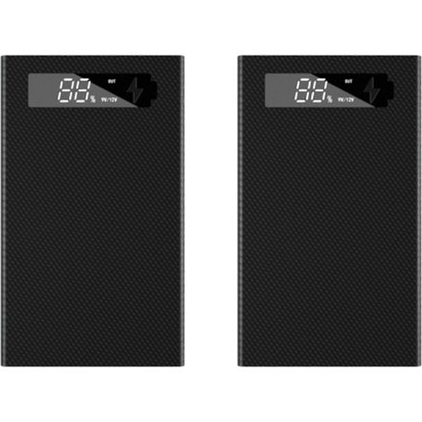 2 boîtiers d'alimentation pour 5 batteries 18650, support de batterie 18650 détachable, boîtier de charge QC 3.0 PD DIY Shell-5 (1/5)