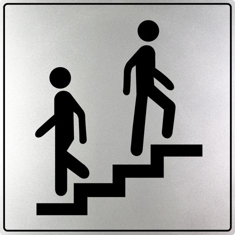 Plaque de porte Escalier - Gamme Iso 7001 200x200mm - 4380223 (1/2)
