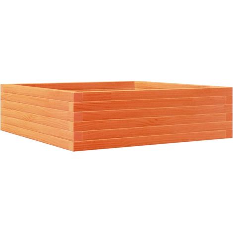 Maison Exclusive - Pflanzkübel Wachsbraun 80x80x23 cm Massivholz