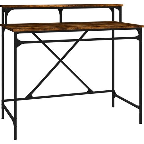 Maison Exclusive - Schreibtisch Räuchereiche 100x50x90 cm Holzwer