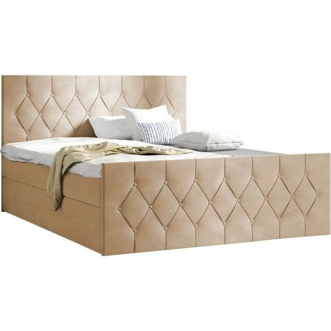 Cama continental Hortulus II, Mikrofaza 05, Continental, Doble, 160x200, Tapiz, Somieres, 167x216x103cm (1/5)