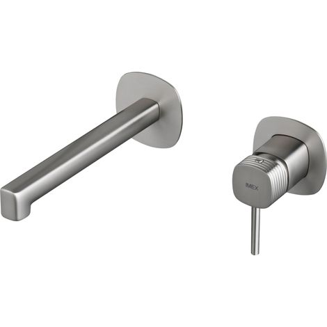 Mitigeur lavabo encastré Firenze finition nickel brossé [ IMEX® ]