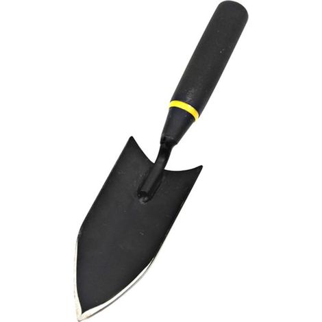 Bêche à Main Outil de Jardinage Pratique et Finement Tranchant en Acier Manganèse Épais, Pelle de Jardin Noire pour Plantation à Domicile et Petits Arbustes (1/5)