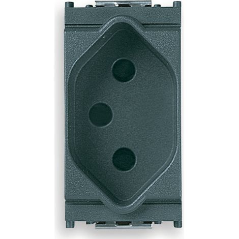 VIMAR - 16226 Presa 2P+T 10A svizzero tipo 13 grigio