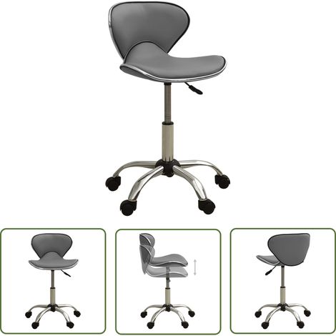 The Living Store Bürostuhl Grau Kunstleder - Bürostuhl - Schreibtischstuhl - Ergonomischer Stuhl - Gamingstuhl - Arbeitsplatzstuhl (1/5)