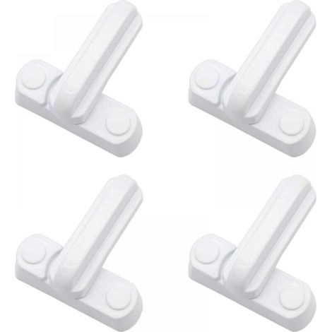 4er-Set Türschrank-Fensterschlösser Türfensterbeschläge Diebstahlsicherung Karabiner [Genagelte Version] MUMU