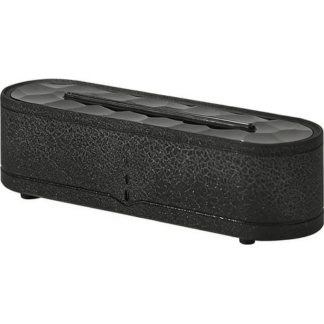 Diffuseur d'aromathérapie avec effet flamme Humidificateur à brouillard froid, lumière ambiante 7 couleurs, télécommande et 3 minuteurs pour bureau et chambre 260 ml  - noir