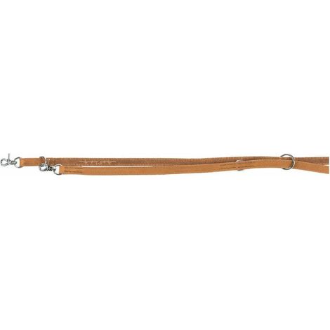 Trixie Heartbeat Hundeleine aus braunem Leder 2m 20mm verstellbar