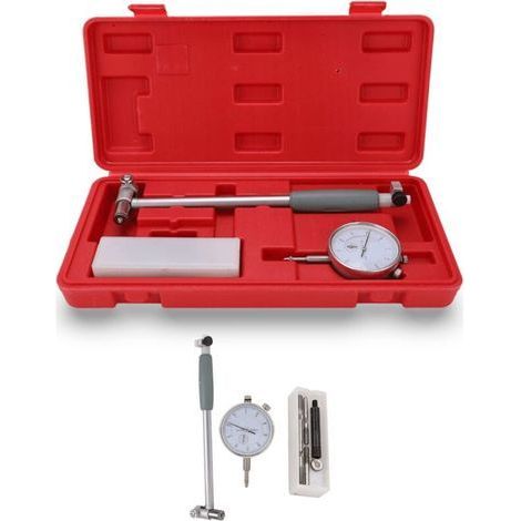 Jauge D'aléSage, Indicateur de DiamèTre de 50 à 160 Mm, Outils Industriels Jauge D'aléSage à Cadran Kit D'outils de Cylindre de Moteur de Mesure, PréCision de Niveau 0,01 Kit D'outils de Cylin (1/5)