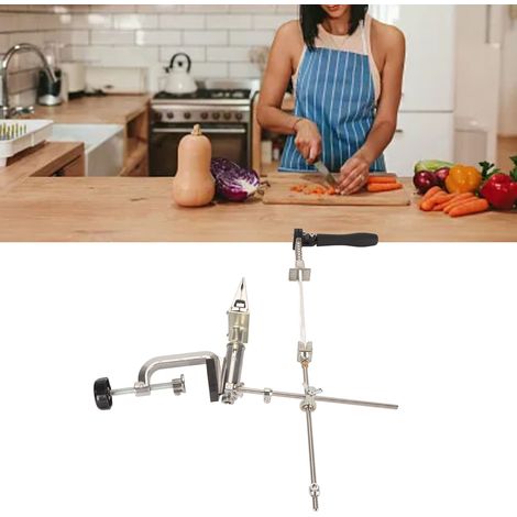 Outil d'affûtage de couteaux de cuisine de marque Ruihe, pierre à aiguiser, affûteur à angle fixe en métal, pince à couteau avec mécanisme rabattable RH-006 (1/5)