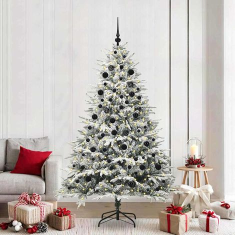 Árbol de Navidad Artificial Pre-iluminado con Juego de Bolas (1/5)
