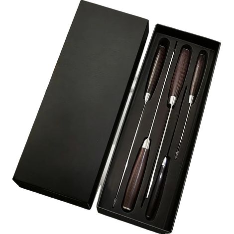 Juego de cuchillos de cocina, acero inoxidable 7Cr17, longitud de la hoja 20 cm, longitud del mango 13,5 cm, longitud total 33,5 cm, tipos de cuchillos versátiles. (1/5)