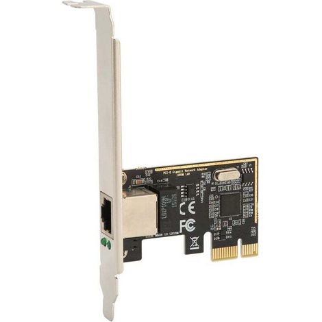 PCI Express Gigabit Ethernet 1000 Mbps Network Card PCIe RJ45 LAN Adapter for PC Supports Windows (1/5)