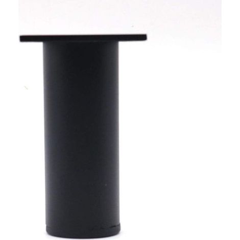 Ensemble de 4 pieds de meubles réglables noir mat, 38 x 100 mm, en alliage d'aluminium, pour armoires, tables basses, meubles TV, pieds de support pour canapés (1/5)