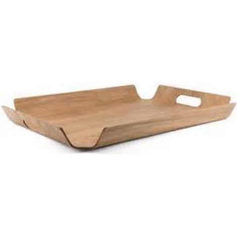 1 plateau en bambou, rectangulaire 29x40 cm, marron, pour service table et présentation apéritif