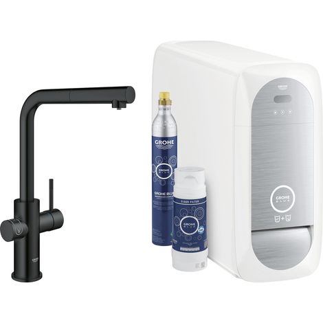 Grohe Starterkit Blue Home 31539 azb. Mouss. BT/WIFI L-Ausl. velvet black (1/5)