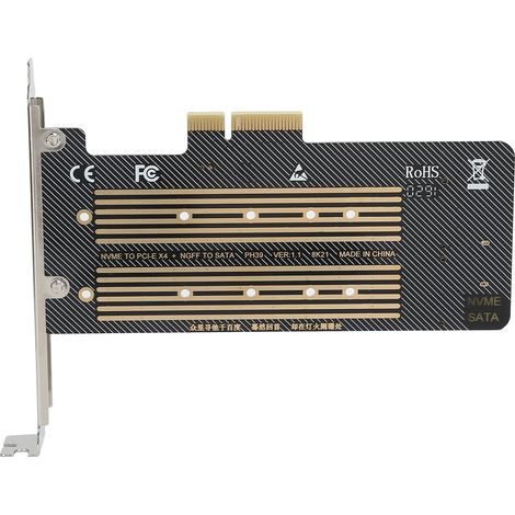 Riser-Karte SSD zu PCIe SATA DualDisk Transfer Erweiterungskarte für Windows, OS X und Linux (1/5)