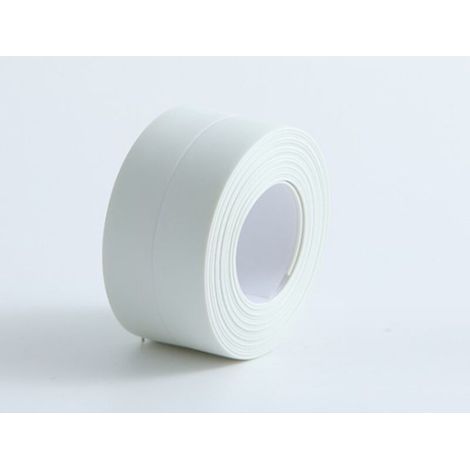(2 Stück Weiß) Flexible Sockelleiste – Abschlussleiste für Küche und Bad, 38 mm, 3,2 m, selbstklebend, flexibel faltbar, Dichtungsleiste (1/4)