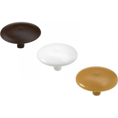HETTICH Lot de 48 cache-vis plastique brut HETTICH